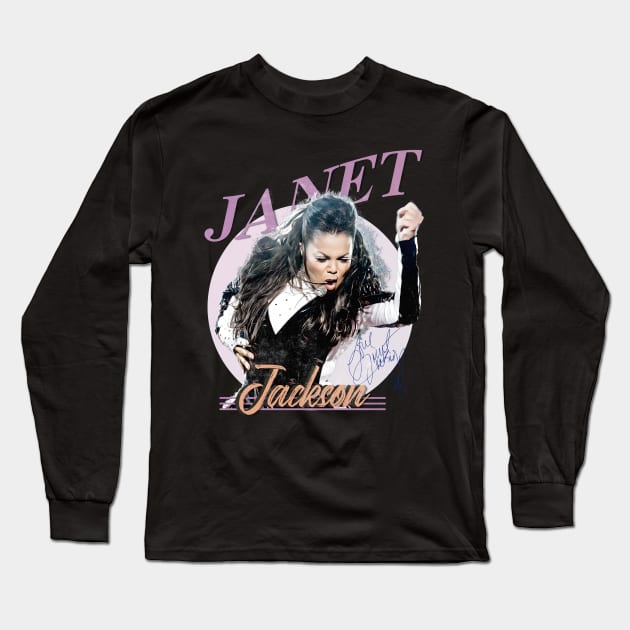 Janet Damita Jo Jackson Long Sleeve T-Shirt by Alaknanda prettywoman